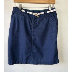 Anthropologie Daughters of the Liberation Blue Cotton A-Line Rope Skirt 4